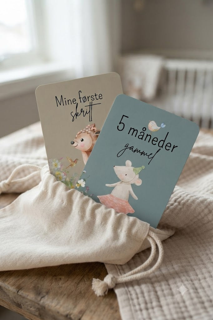 Milepælkort baby